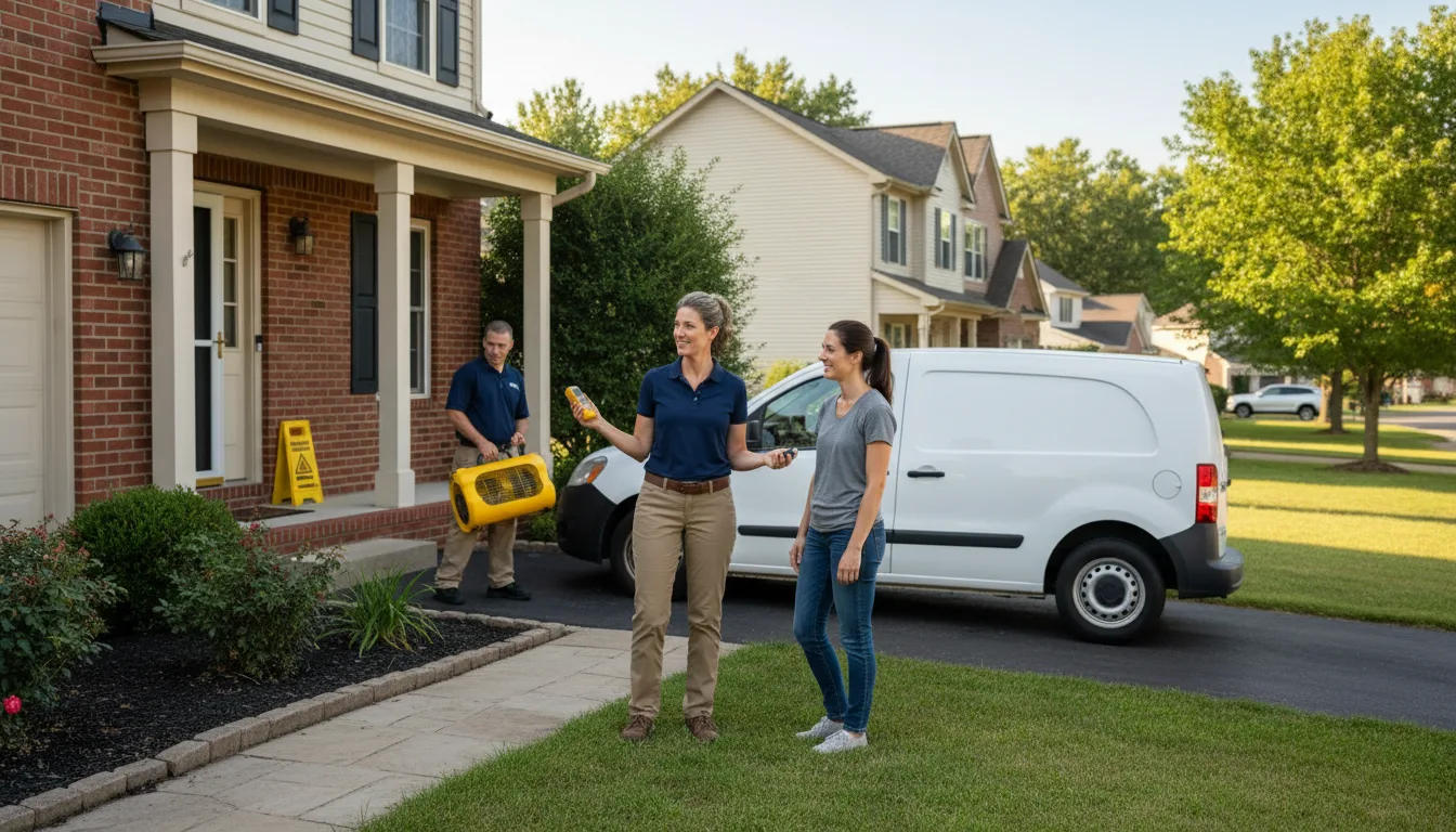 Residential water damage restoration in Gibsonville, NC